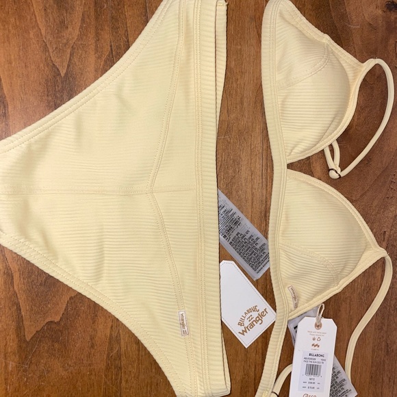 Billabong X Wrangler Face The Sun Biarritz Bikini Bottoms and Top - Picture 2 of 5